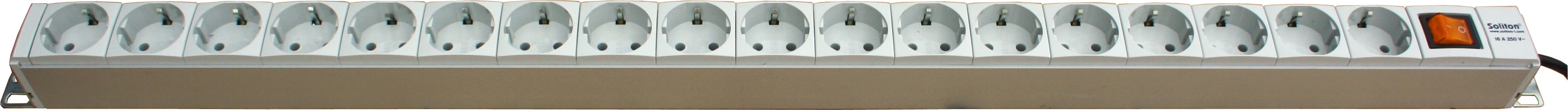 Вертикальный PDU, S-18, 18 Schuko, 16A, ввод Schuko, дополнительное фото