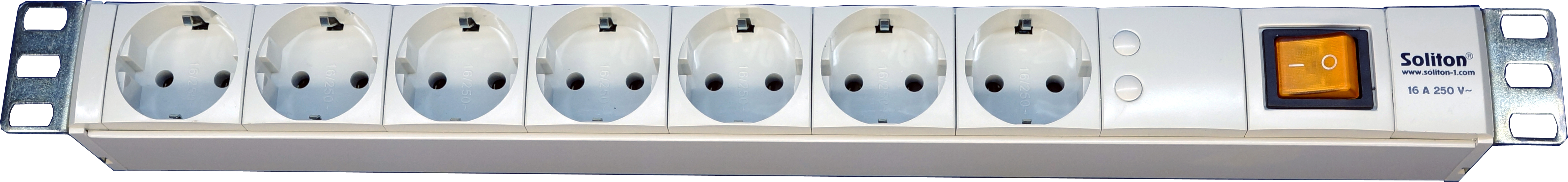 Вертикальный PDU, S-7, 7 Schuko, 10A, ввод IEC C14, дополнительное фото