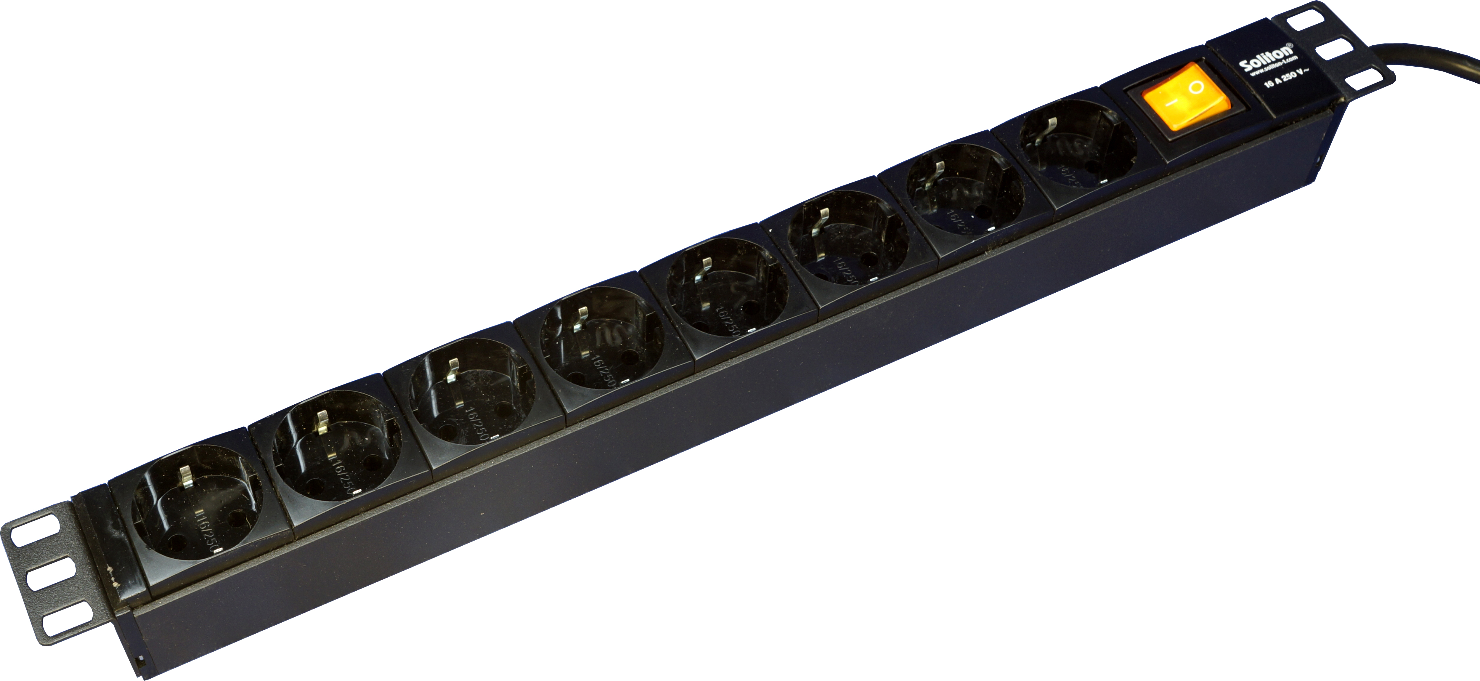 Вертикальный PDU, S-8, 8 Schuko, 16A, ввод Schuko, дополнительное фото