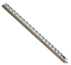 Вертикальный PDU, S-18, 18 Schuko, 16A, ввод Schuko, S-18