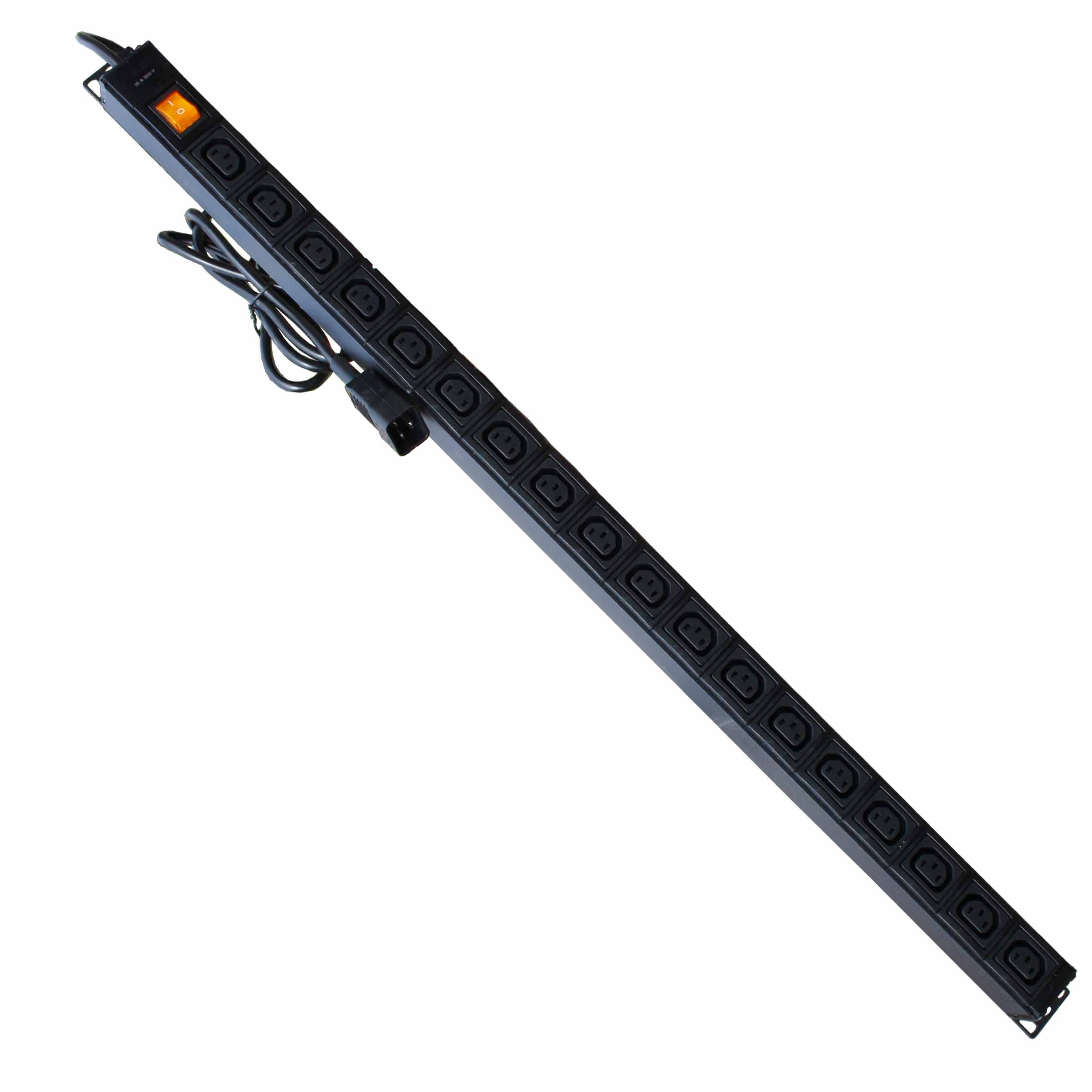 Вертикальный PDU, S-18 IEC320C13, 18 IEC C13, IEC C19, 16A, ввод IEC C20, дополнительное фото
