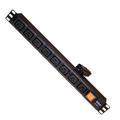 Вертикальный PDU, S-8 IEC320C19 16A, 8 IEC C13, IEC C19, 16A, ввод IEC C20, S-8 IEC320C19 16A