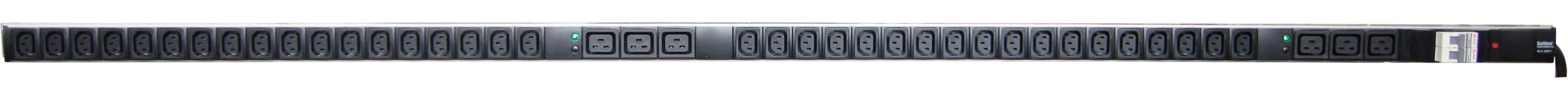 Вертикальный PDU, S-36C13+6C19 AB, 42 IEC C13, IEC C19, 32A, ввод IEC60309, с УЗИП, дополнительное фото