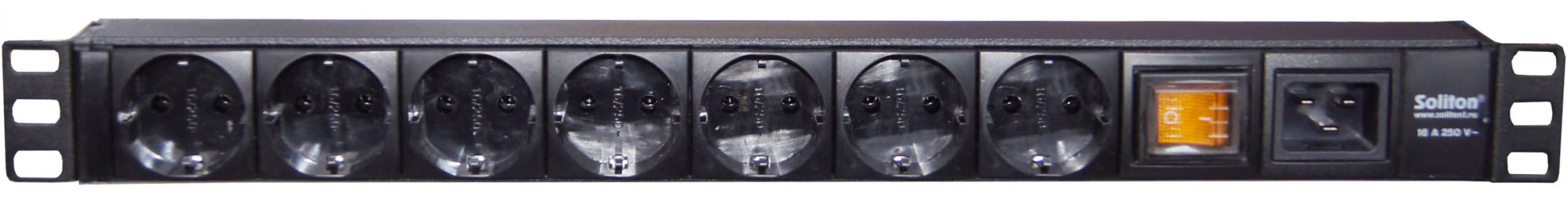 Вертикальный PDU, S-7-C20, 7 Schuko, 16A, ввод IEC C20, дополнительное фото